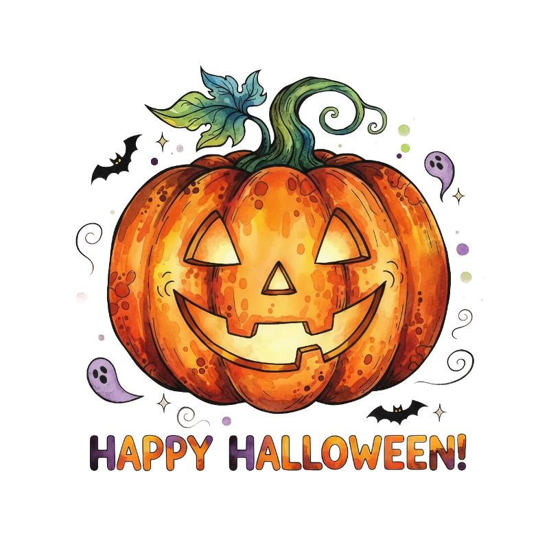 lachender Halloween-Kürbis