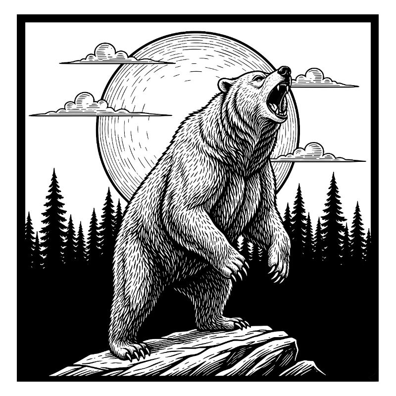 Bear in the moonlight