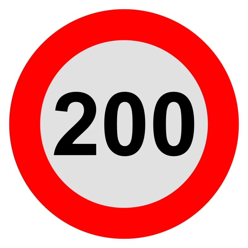 Vitesse maximale : 200 km/h