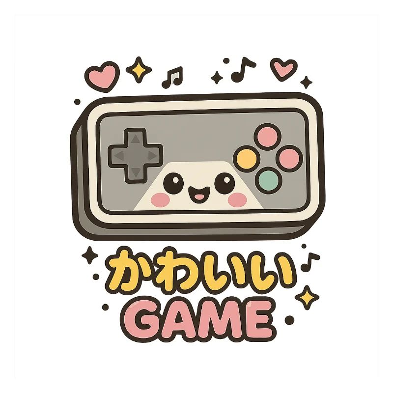 Kawaii Spielcontroller Illustration