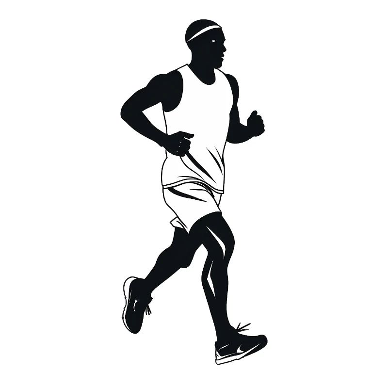 Runner - Cooles Silhouetten-Logo