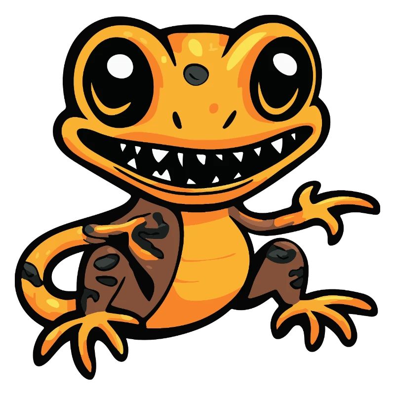 Echse Halloween Comic Lustig