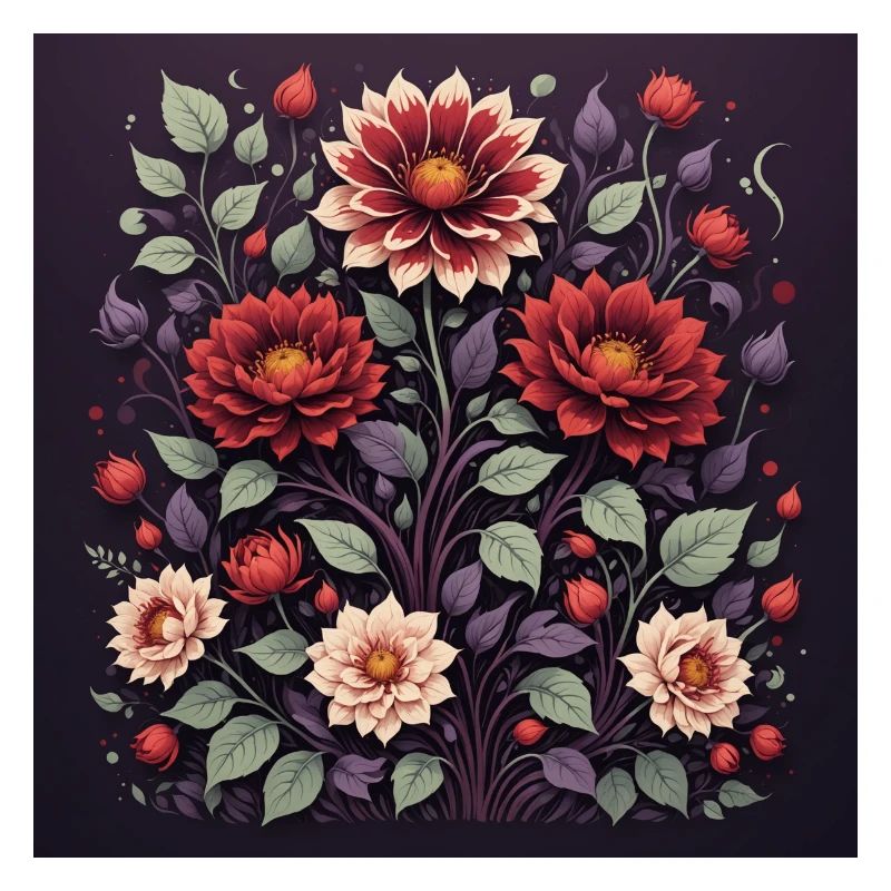 Purple Night Flowers
