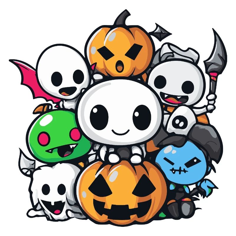 Halloween Party Figures Comic