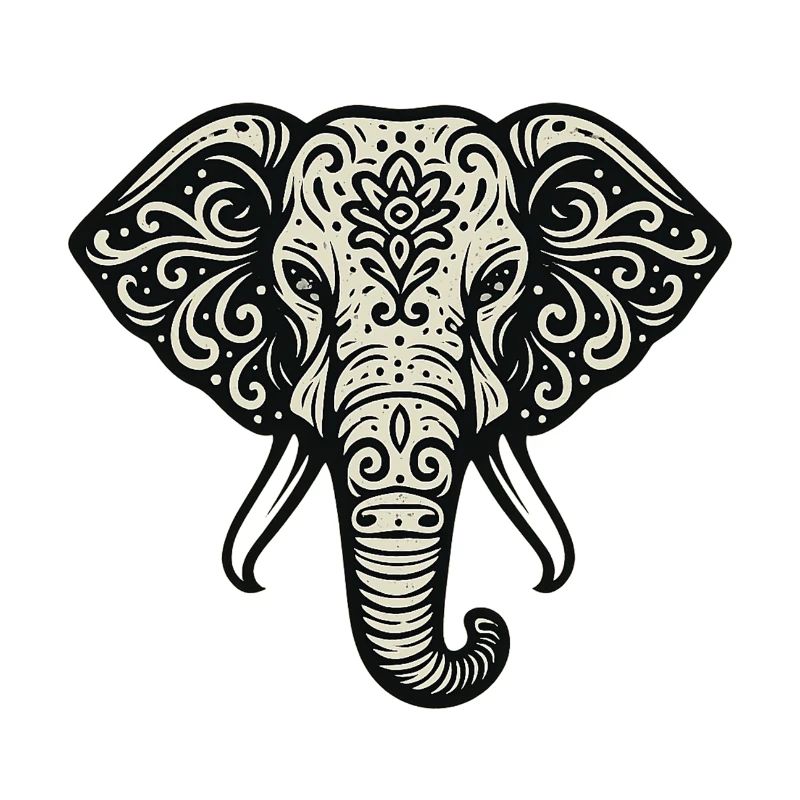 Elephant Mandala Ornament