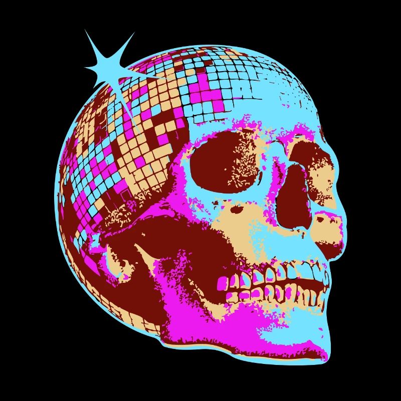 Disco Skull Mosaic