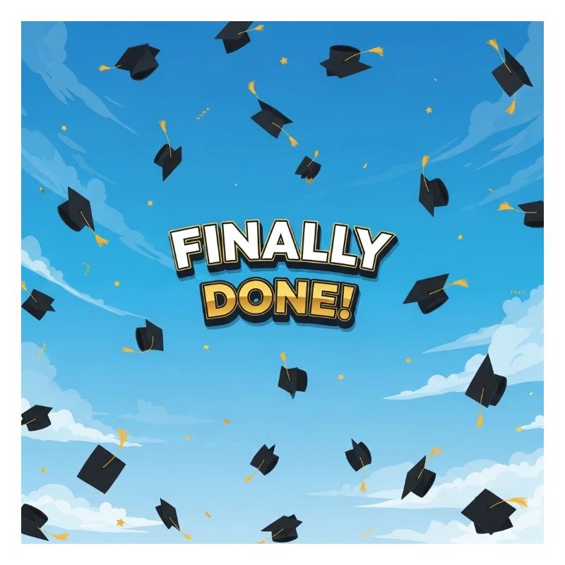 Finally done, final celebration