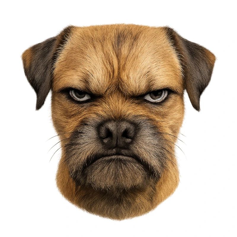 Grimmiges Hundengesicht | Border Terrier