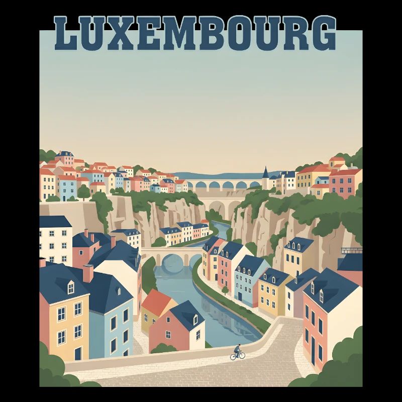 Luxemburger Stadtpastellfarben