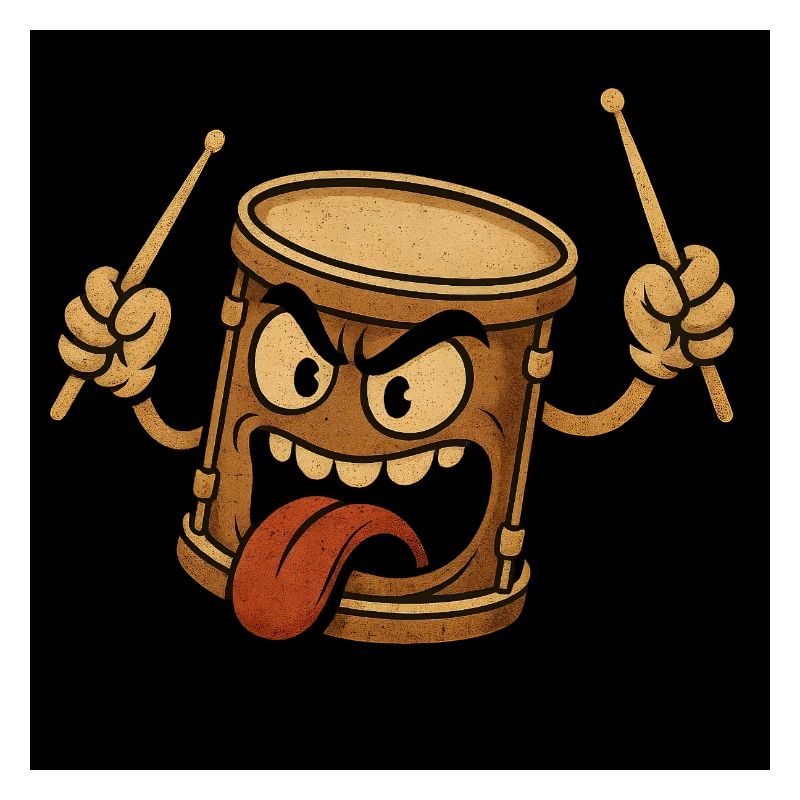 Aggressiver Trommelmonster