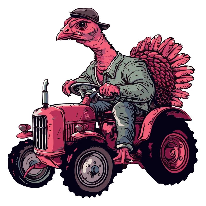 Éleveur de tracteurs à dinde