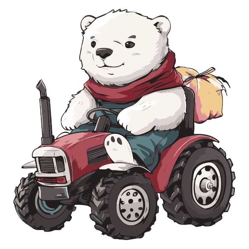Eisbär Traktor Farmer