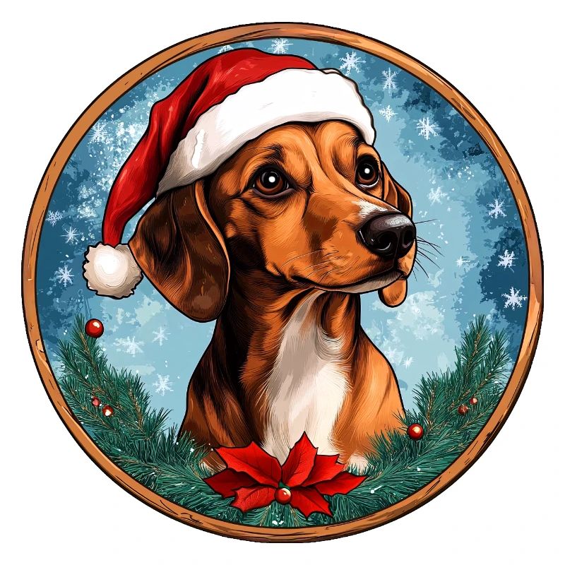 Teckel Père Noël