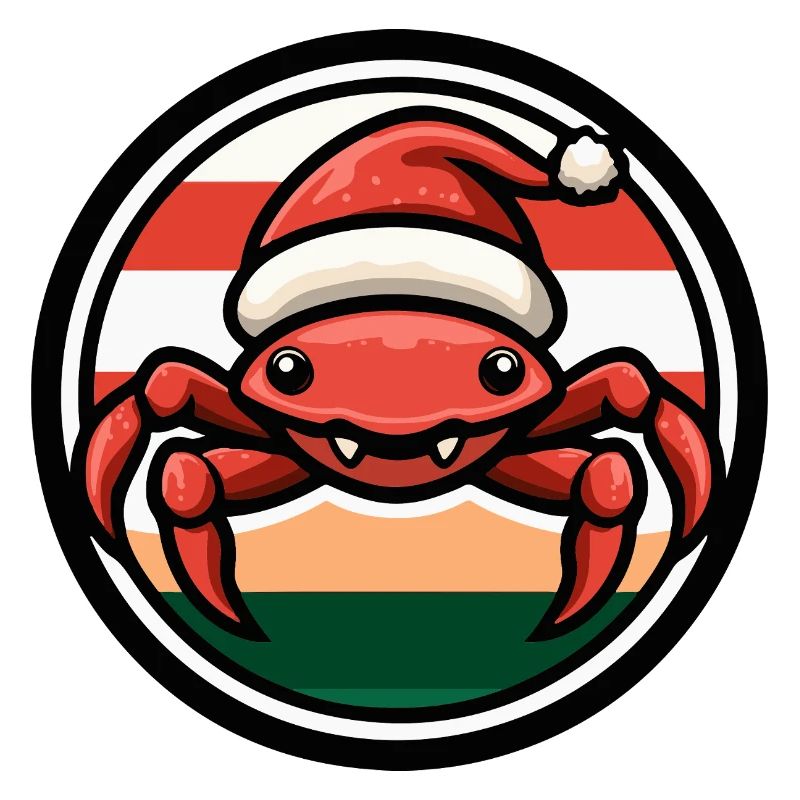 Weihnachtskrabbe im Feststil