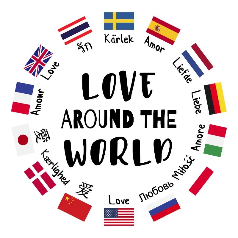 Love from all over the world Languages