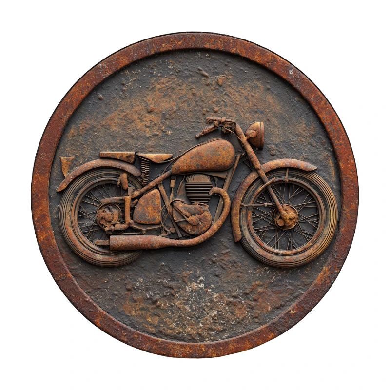 Vintage Motorcycle Emblem – Classic Retro Design