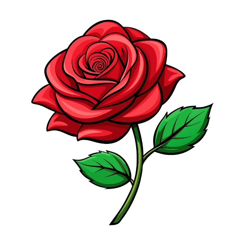 Rose rouge