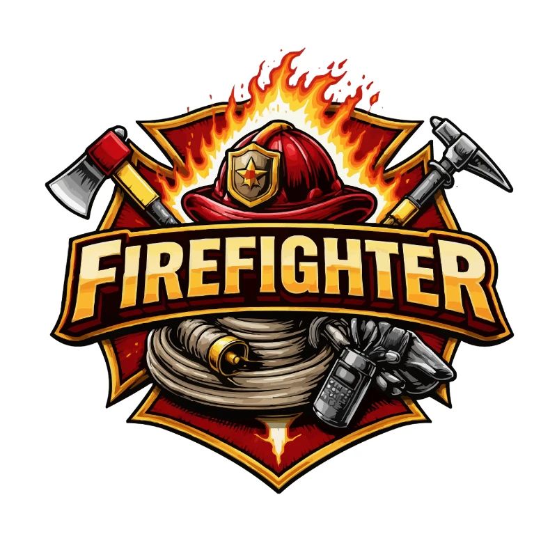 Firefighter Hero Emblem Fire Brigade