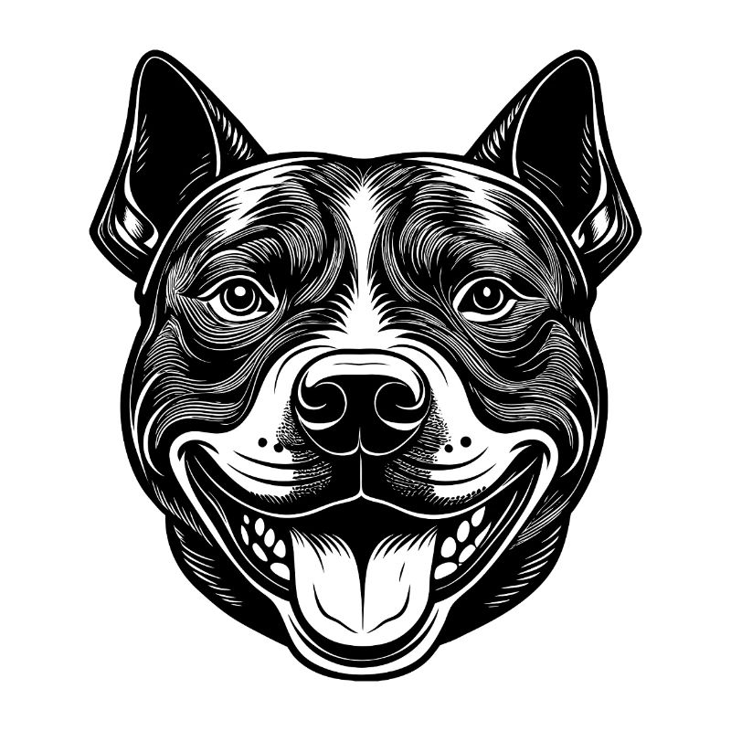 American pitbull head