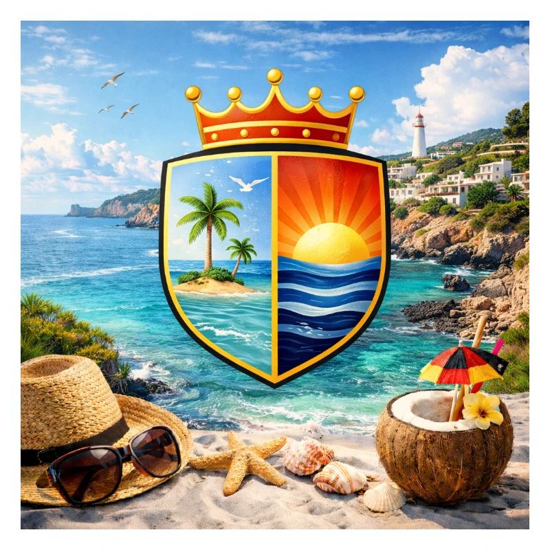 Blason côtier Bouclier tropical