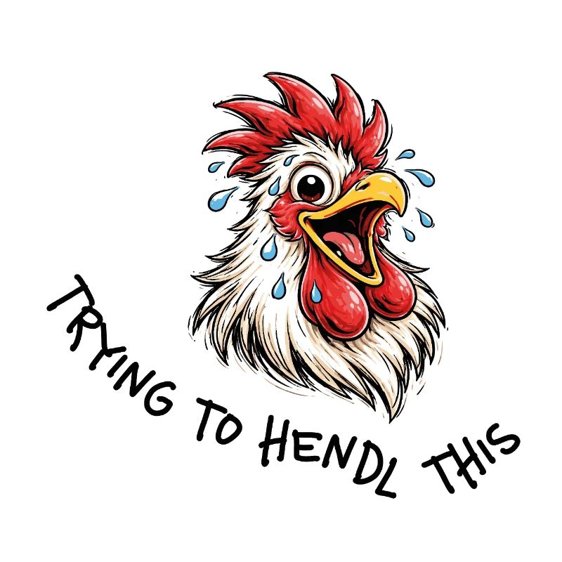 Trying to hendl this – Funny chicken saying