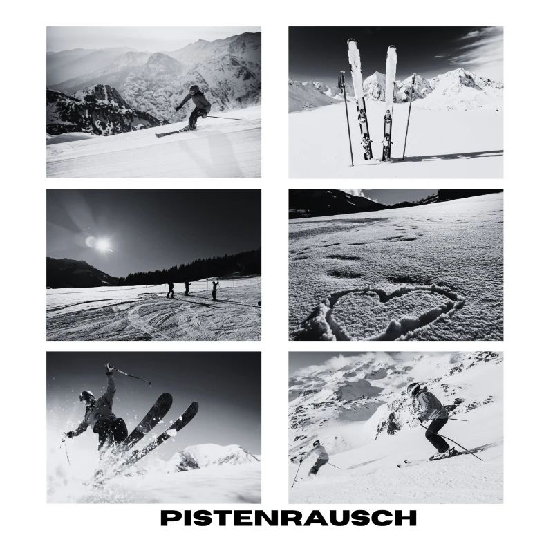 Pistenrausch Collage BW