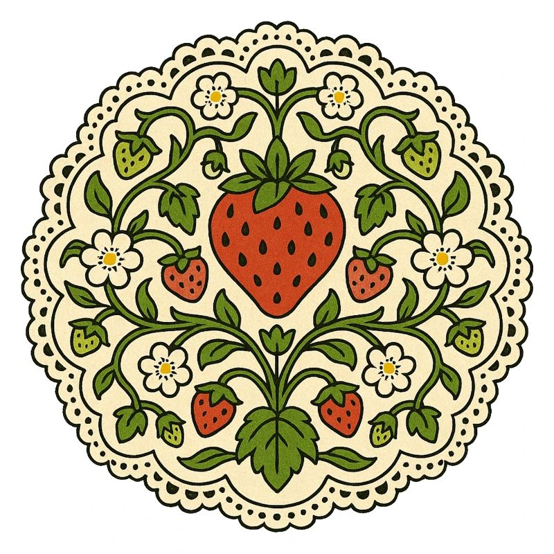 Strawberry Lace Circle
