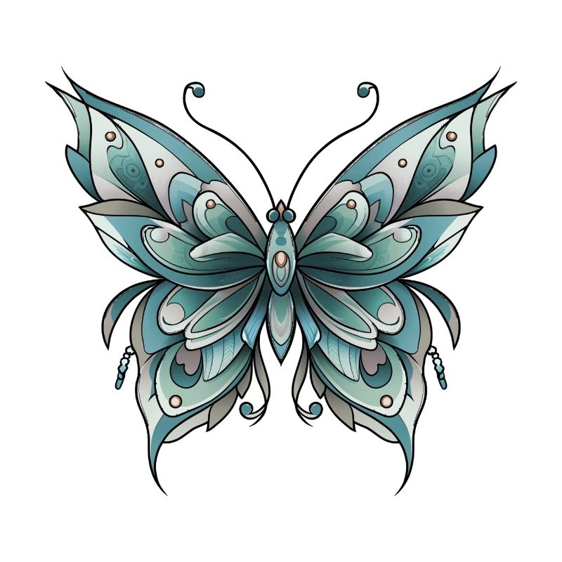 Neo Traditional Butterfly