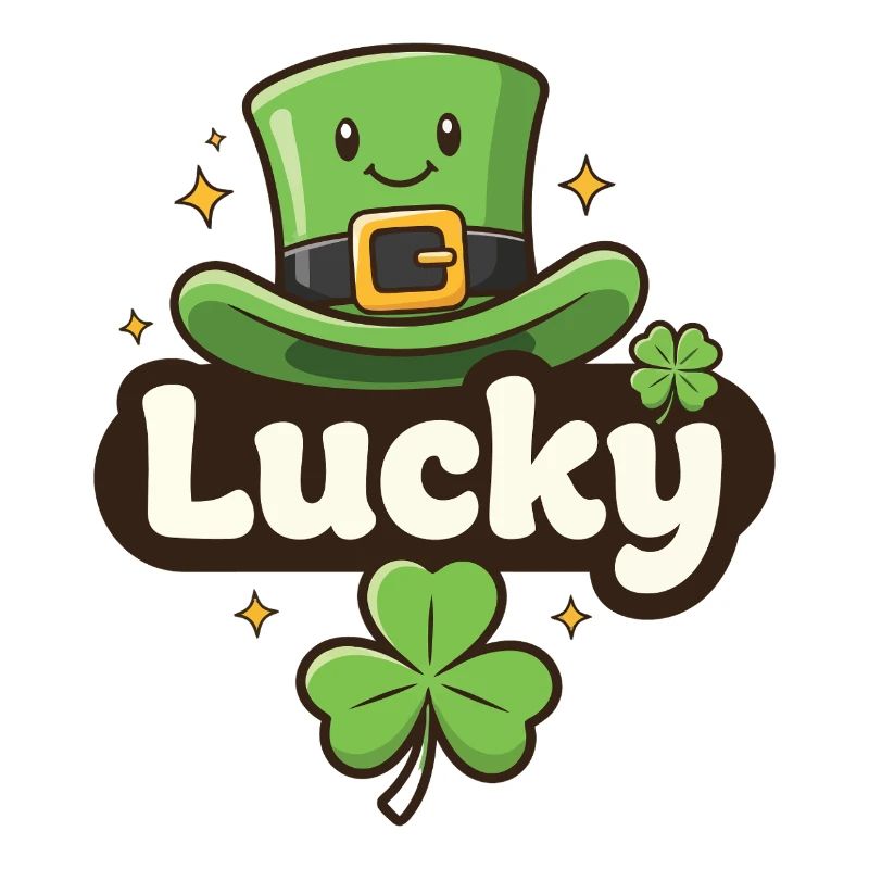 Lucky Leprechaun-Hut-Cartoon