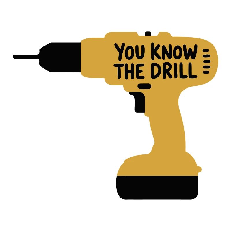 Vous connaissez la perceuse Drôle d’outil de bricoleur Design