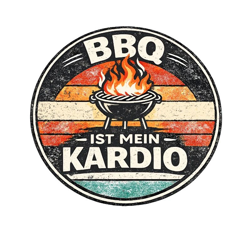 BBQ Cardio Retro Emblem