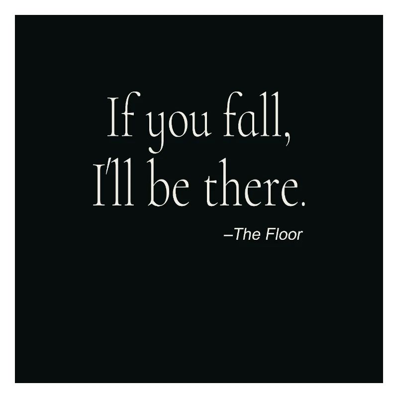 If You Fall Typography Poster Design
