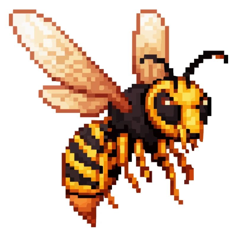 Pixel Hornet Bee