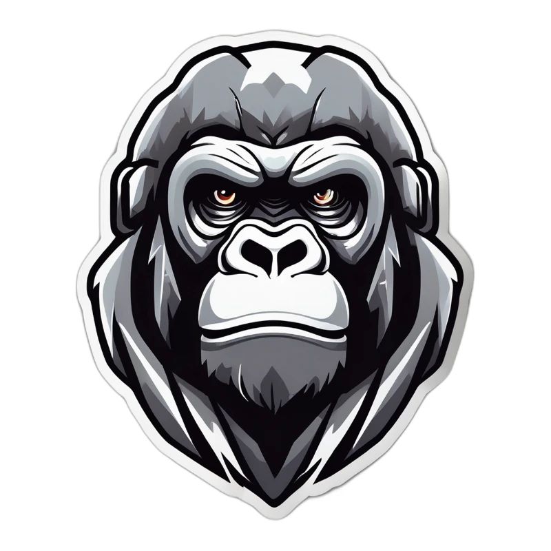 Gorilla-Krieger-Grafik