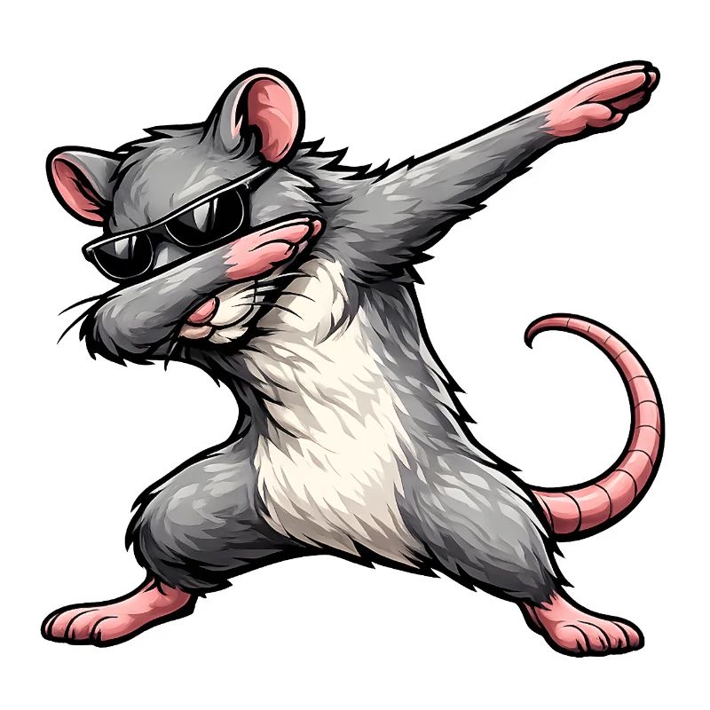 Dabbing Ratte