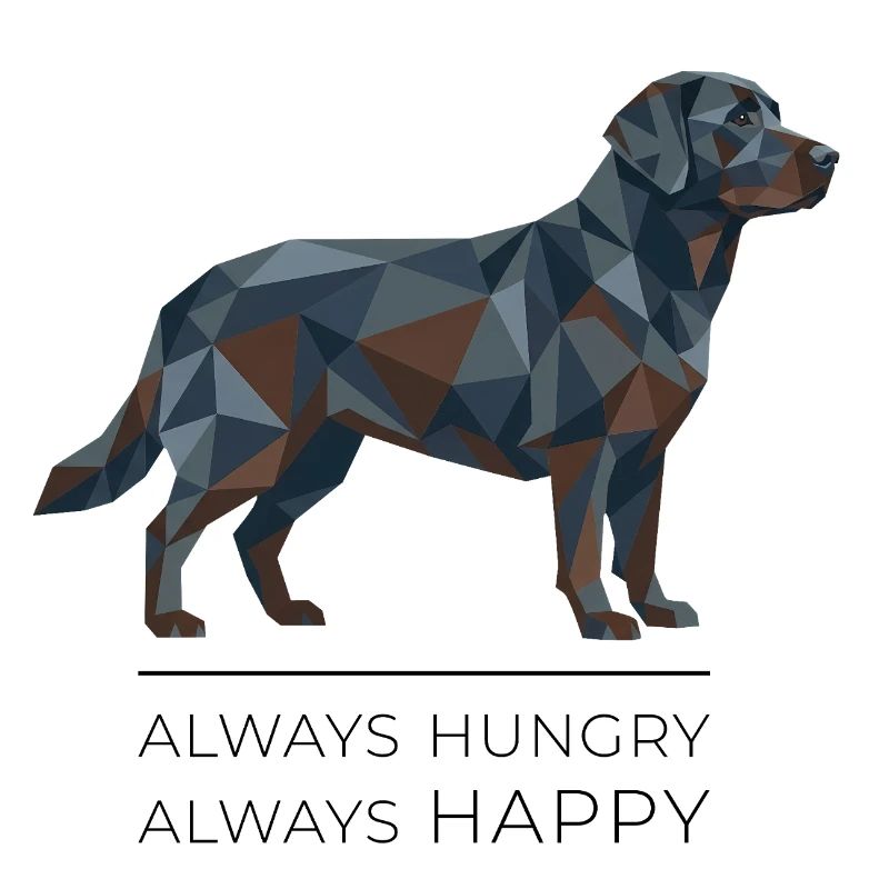 Labrador Low-Poly - Always hungry, always happy