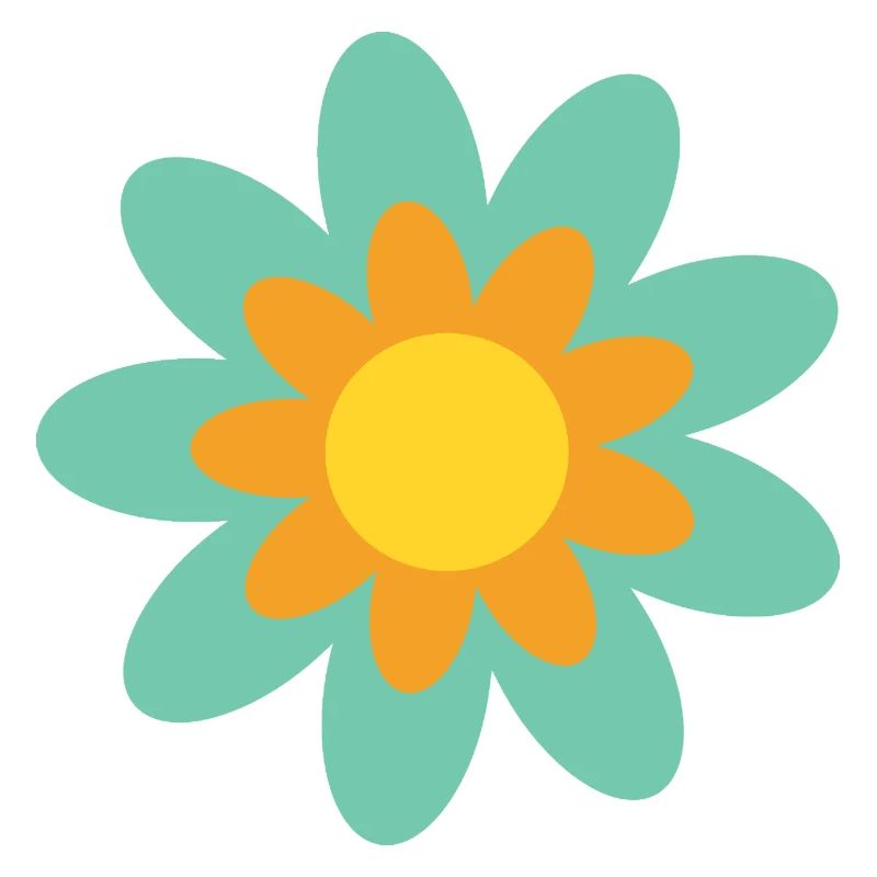 70s Flower Pattern Hippie Gift