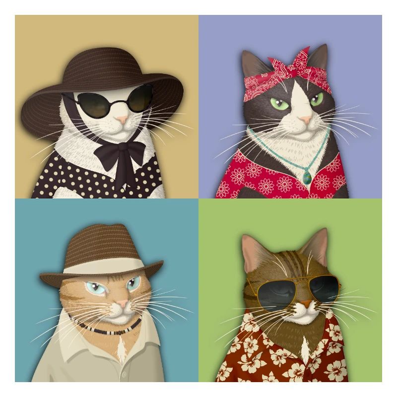 Pop Art de chat d’été