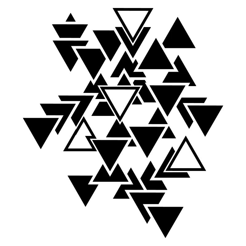 Triangles motif graphique
