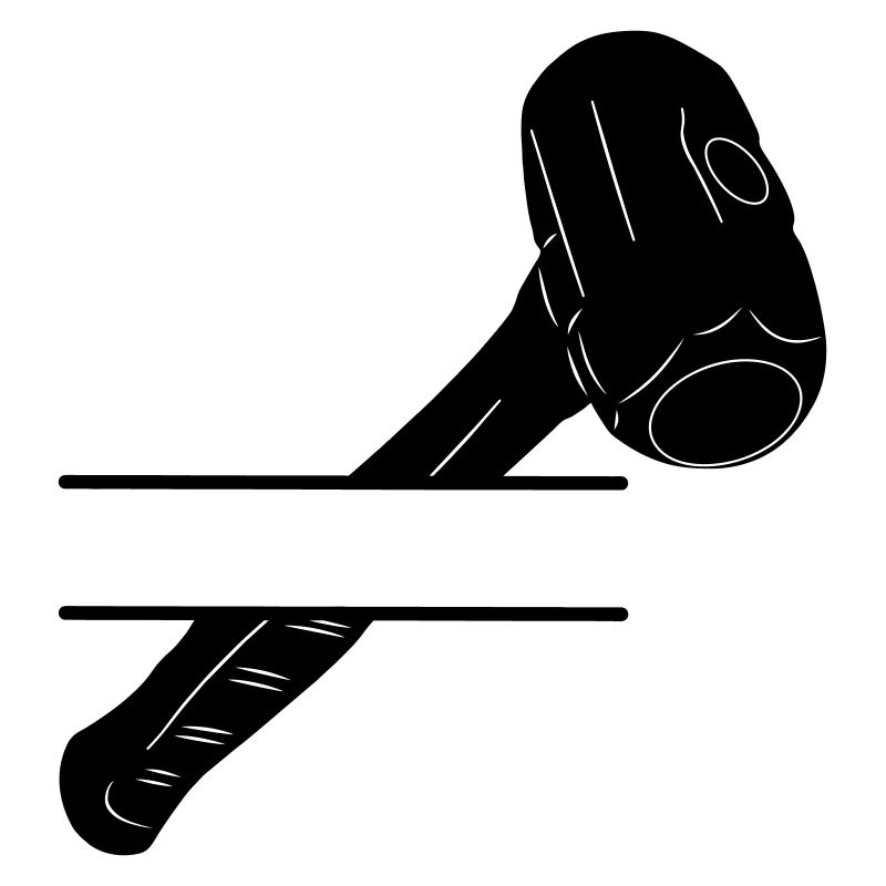 Hammer monogram for demolition