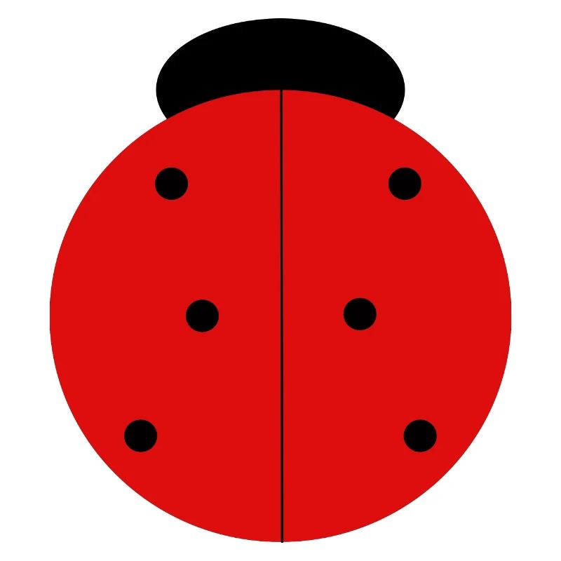 Coccinelle Rouge à Points Noirs