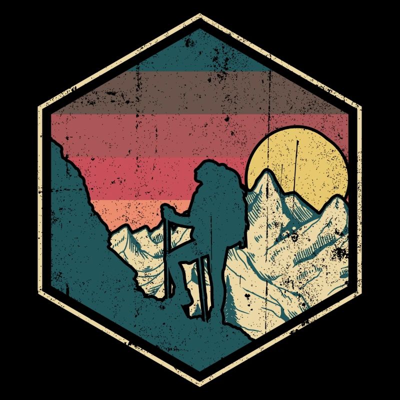 Sunset Summit Climber Hex-Abzeichen