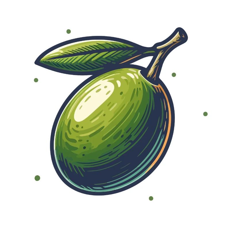 Illustration de Olive Verte Naturelle