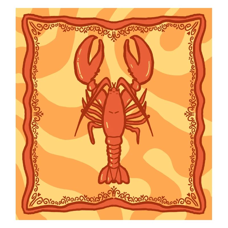 Red Lobster Illustration