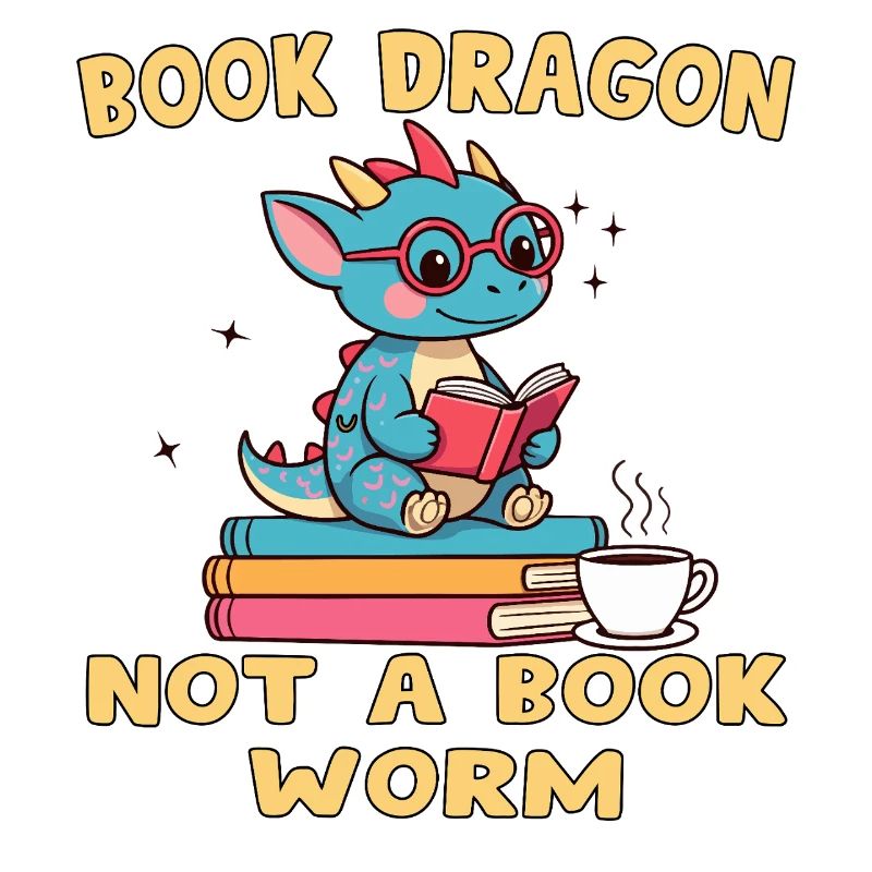 Drache Bibliophile Eule