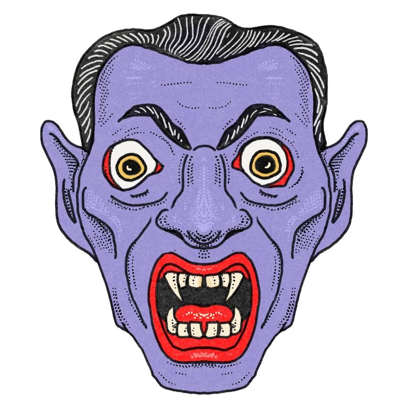 Vampir Teufelsgesicht