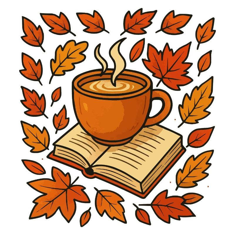 Herbstlese: Kaffee & Buch