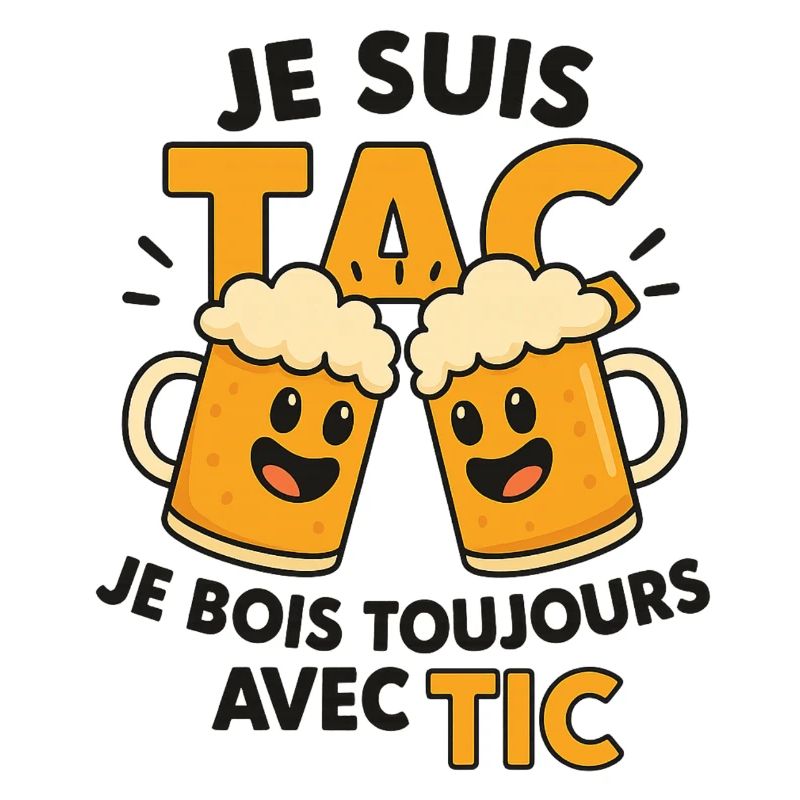 Ich bin Tac, ich trinke immer mit Tic