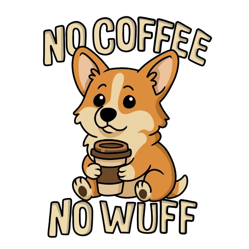 Kaffee Corgi – No Coffee No Wuff