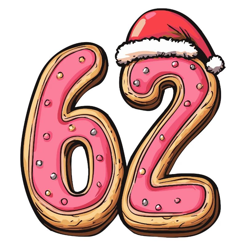 62 chiffres Cookie Noël